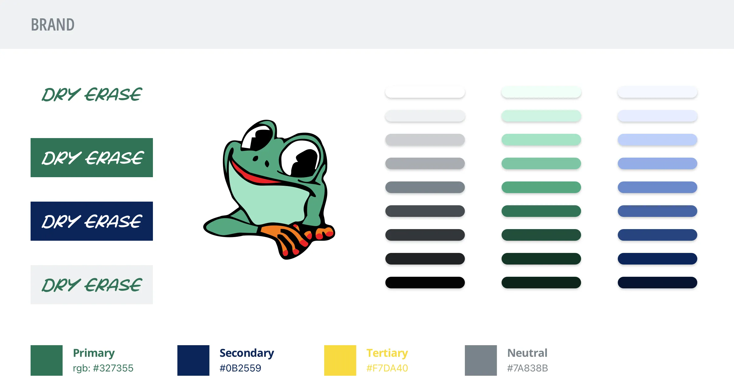 The refreshed Dry Erase brand identity