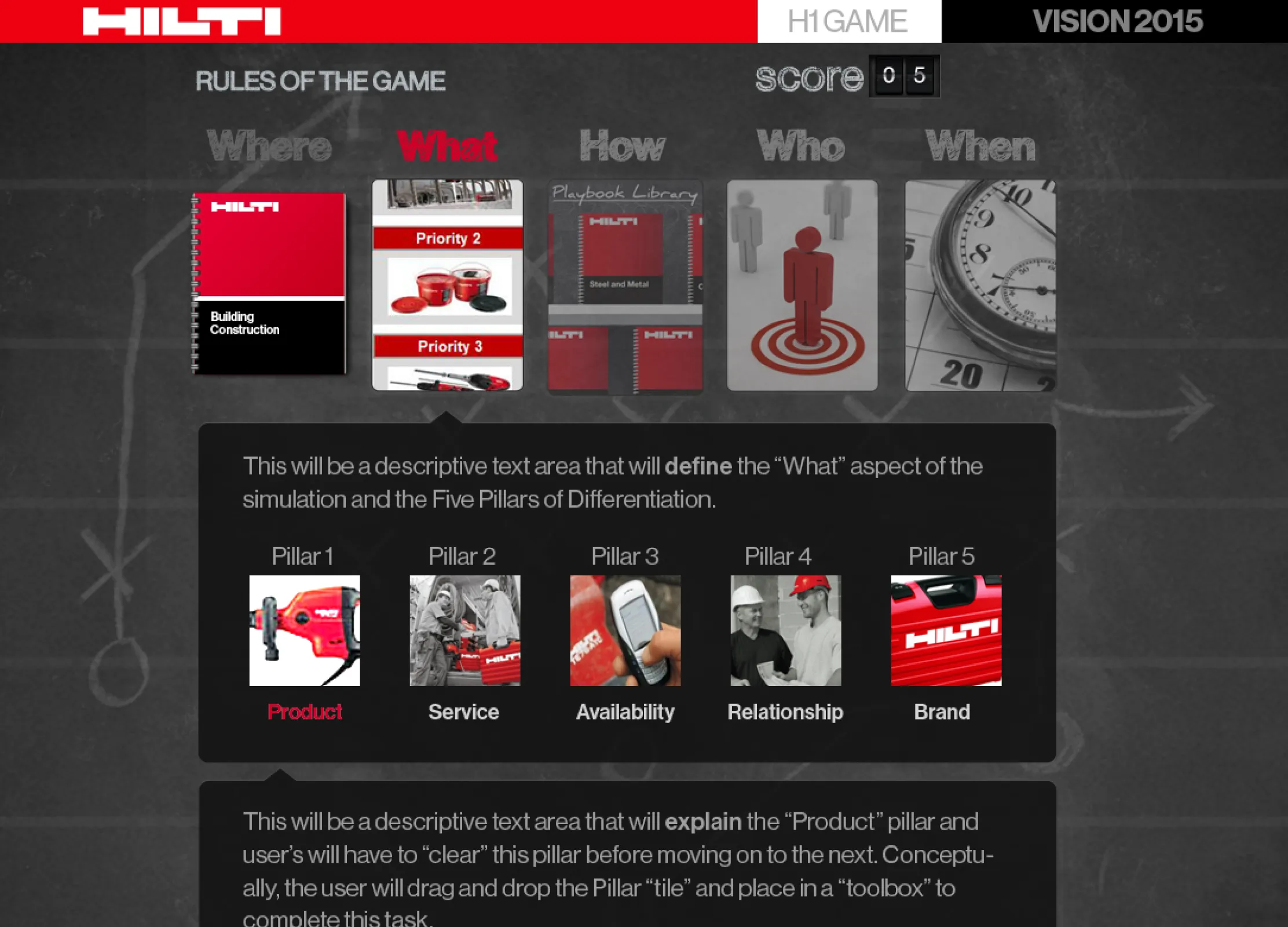 The Hilti Lessons e-learning application