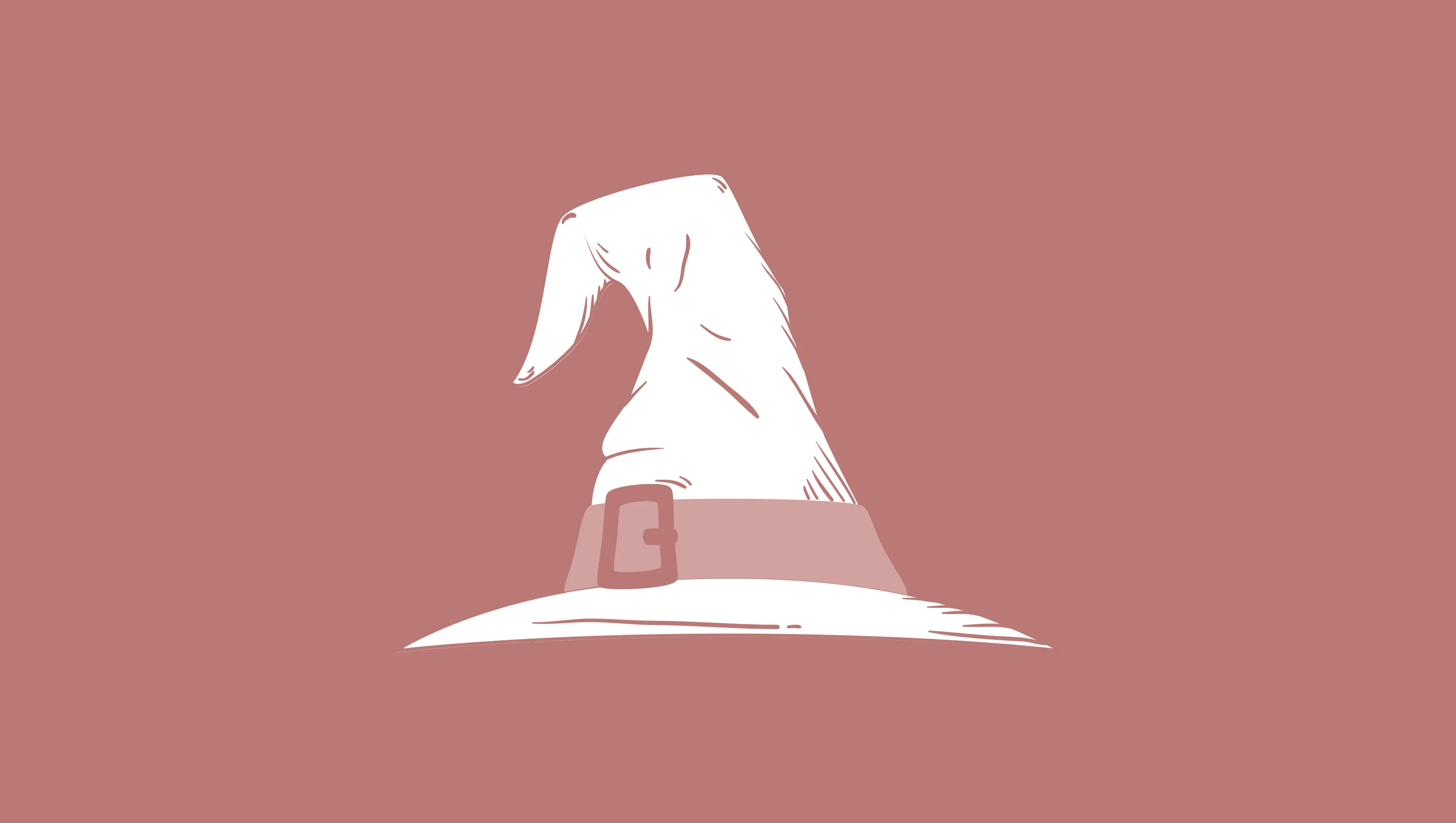 Wizard Construction logo with a wizard hat