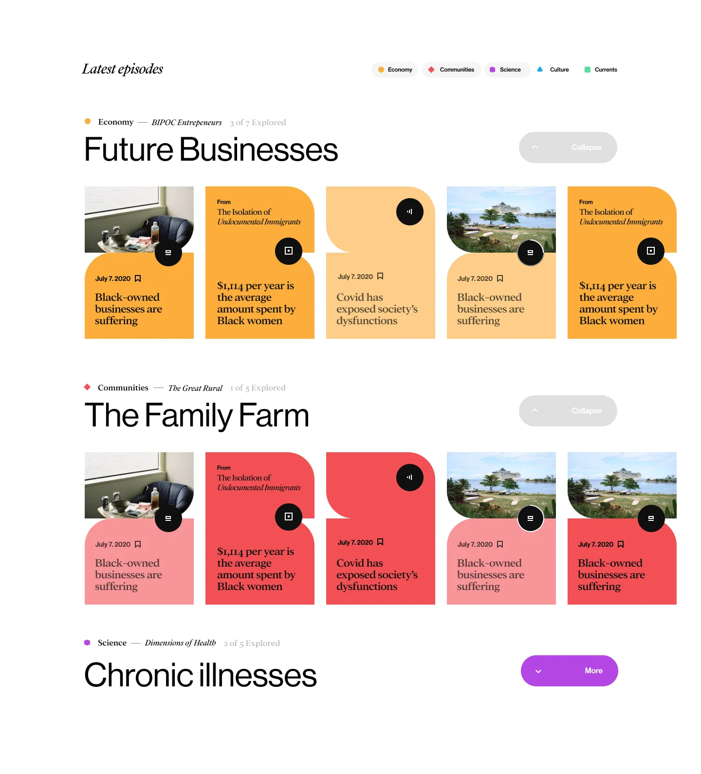 Media content on the iPondr website